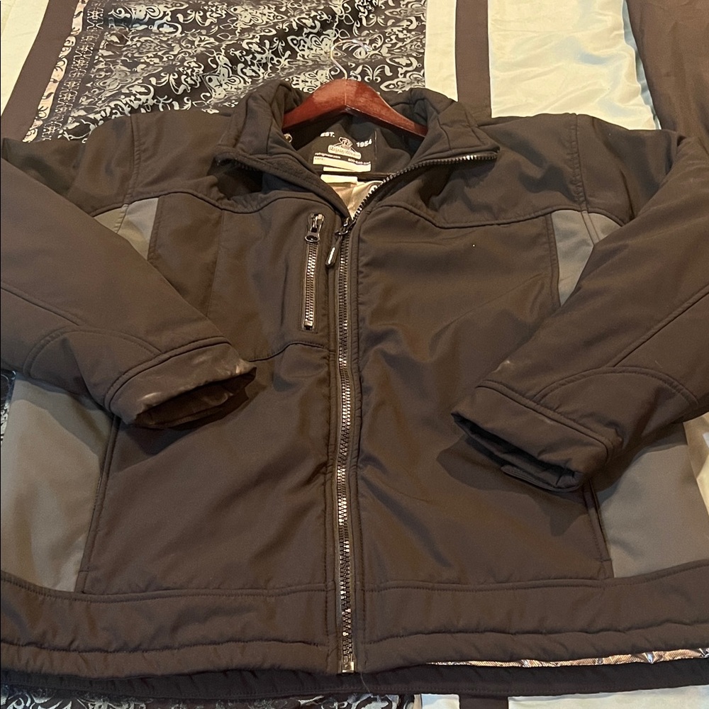 REFRIGIWEAR Men's Two-Tone Insulated Puffer Jacket - Black & Gray